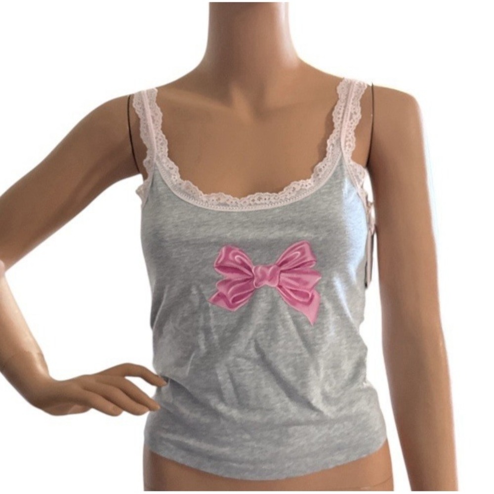 Victoria's Secret PINK LoveShackFancy Cotton Cami Womens S Adjustable Strap